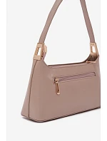 Kožená kabelka z eko kůže tmavě béžová model 22111564 - Flora&Co