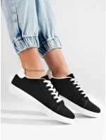 Klasické tenisky čierne bez podpätku Klasické tenisky čierne bez podpätku