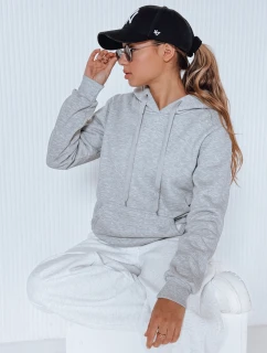 Dámská mikina BASIC s kapucí šedá model 21962091 - FashionStreet