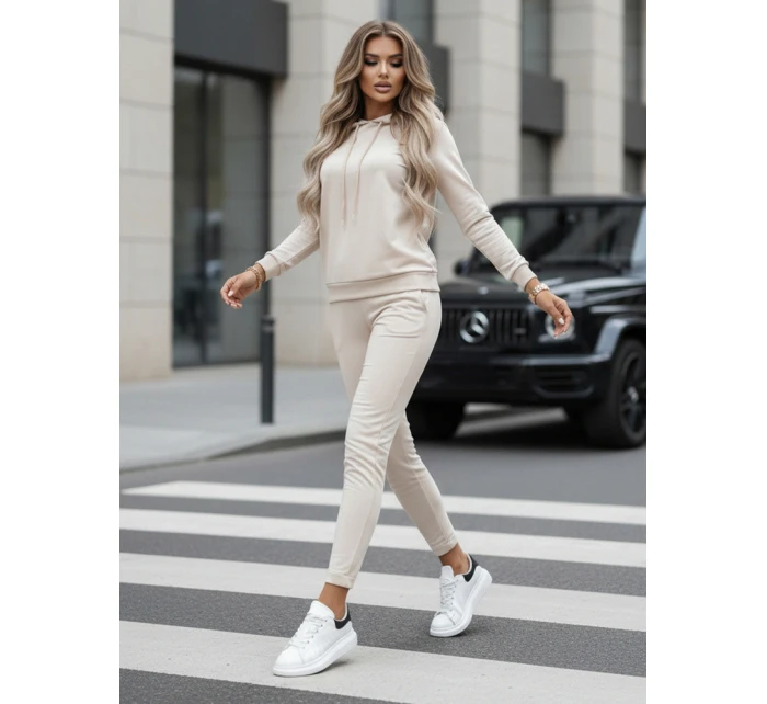 Dámská tepláková souprava MIGEL light beige Dstreet model 21980350 - FashionStreet