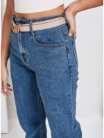Dámske modré džínsy so širokými nohavicami FashionStreet UY2770 Dámske modré džínsy so širokými nohavicami FashionStreet UY2770