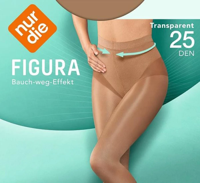 Zoštíhľujúce pančuchy NUR DIE FIGURA 25 DEN - NUR DIE - jantárové