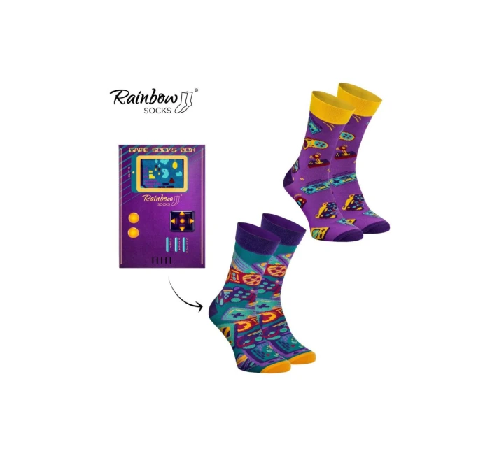 Duhové ponožky pro  2 páry model 21606825 - ZOOKSY/RAINBOW SOCKS