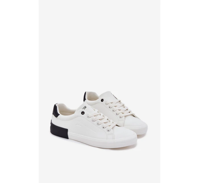 Pánské Tenisky Eko Kůže Big Star model 21706168 Bílé - Big Star Shoes Pánské Tenisky Eko Kůže Big Star model 21706168 Bílé - Big Star Shoes