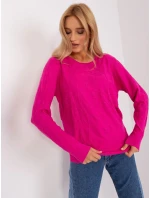 Sweter AT SW model 18900755 fuksjowy - FPrice Sweter AT SW model 18900755 fuksjowy - FPrice