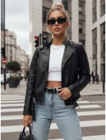 dámská kožená bunda ramones černá Dstreet model 21974131 - FashionStreet