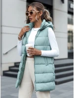 Dámská prošívaná vesta s kapucí mint Dstreet model 21979730 - FashionStreet Dámská prošívaná vesta s kapucí mint Dstreet model 21979730 - FashionStreet