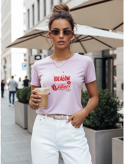 Dámske tričko s potlačou na Deň matiek svetlo fialové FashionStreet NX5038RY