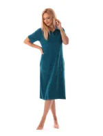 Dámske šaty Bari s golierom deep lagoon - Vestis