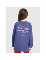 Dívčí tričko oversize s potiskem a dlouhým rukávem model 21877614 - 4F