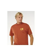 Pánske tričko RIP CURL Pacific Rinse Glass Off Tee, hnedé Pánske tričko RIP CURL Pacific Rinse Glass Off Tee, hnedé
