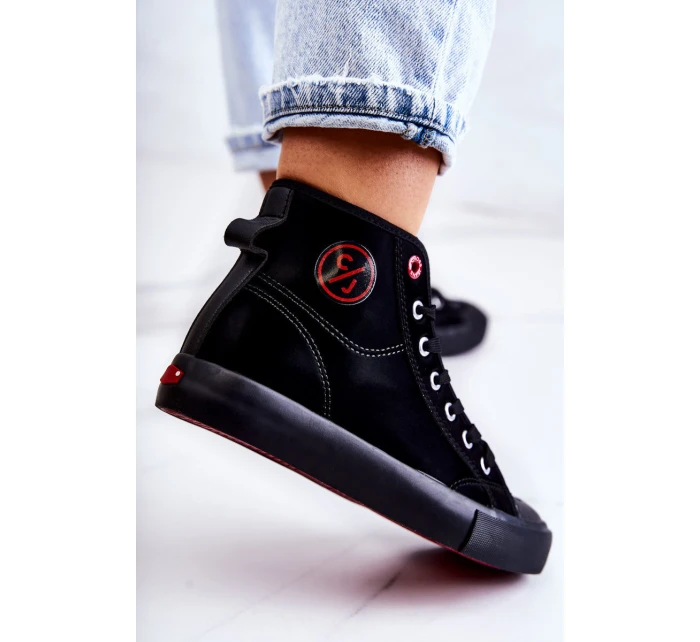 Dámské vysoké tenisky model 21581984 černá - Cross Jeans Dámské vysoké tenisky model 21581984 černá - Cross Jeans