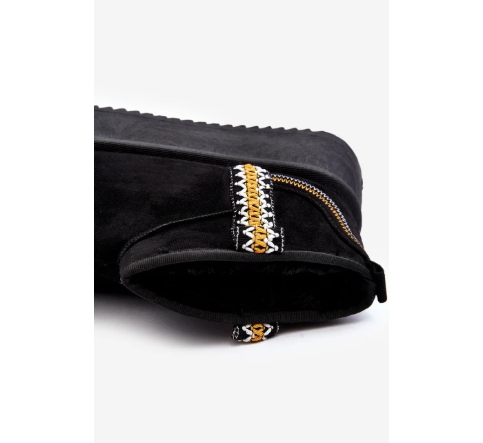 Sněhule Na Platformě S Vzorem Černé model 21645925 - Boto