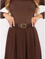 Spódnica DHJ SD ciemny brązowy model 21441107 - FPrice Spódnica DHJ SD ciemny brązowy model 21441107 - FPrice