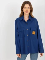 Dámska košeľa LK KS 509164.11 tmavo modrá - FPrice