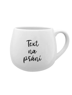 TEXT NA PŘÁNÍ - bílý keramický hrníček 300 ml