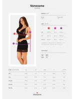 Rafinovaná košieľka Vanessme chemise - Obsessive Rafinovaná košieľka Vanessme chemise - Obsessive