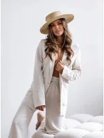 Béžový dámský oblek se model 19673956 - Moon