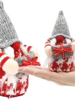 DEKORATÍVNY TRPASLÍK 15CM SIVÁ DIEVČINA