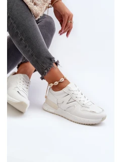 Dámské bílé tenisky z ekokože model 21657592 - Boto