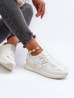 Dámské bílé tenisky z ekokože model 21657592 - Boto