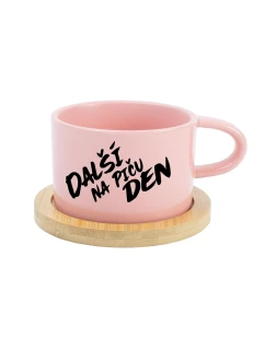 DALŠÍ NA PIČU DEN - růžový hrníček makronka 200 ml