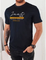 Pánské tmavě modré tričko s potiskem Dstreet model 21973843 - FashionStreet