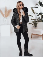 Dámská zimní bunda prošívaná s kapucí černá Dstreet model 21990891 - FashionStreet