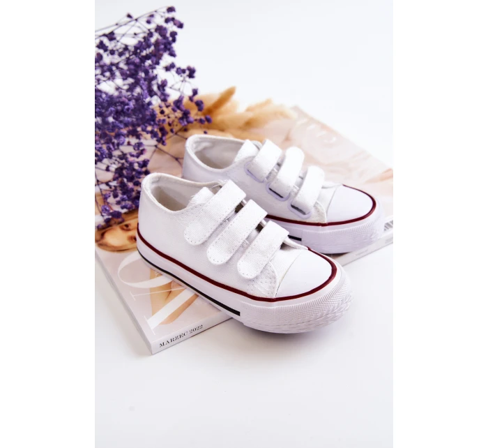 Dětské tenisky na suchý zip Bílý model 21578694 - Boto Dětské tenisky na suchý zip Bílý model 21578694 - Boto