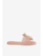 Transparentne Płaskie Klapki Damskie Ze Sztucznym Kwiatem Nude Vobetta Transparentne Płaskie Klapki Damskie Ze Sztucznym Kwiatem Nude Vobetta