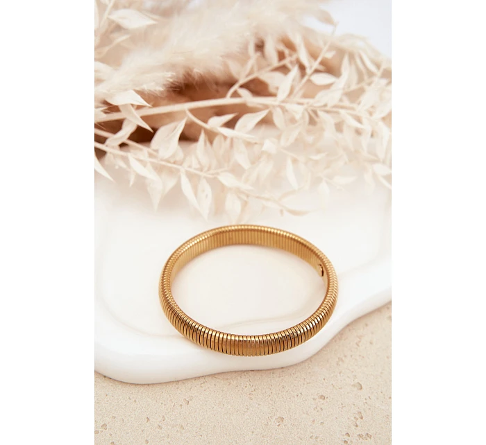 Dámský náramek ze nerezové oceli zlatý