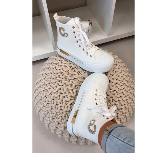 Dámské tenisky na platformě Bílé model 21919405 - Boto