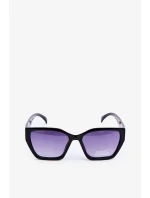 Dámske klasické slnečné okuliare so zlatými detailmi UV400 čierne