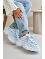 Dámske tenisky na pevnej podrážke modré Nevela Dámske tenisky na pevnej podrážke modré Nevela