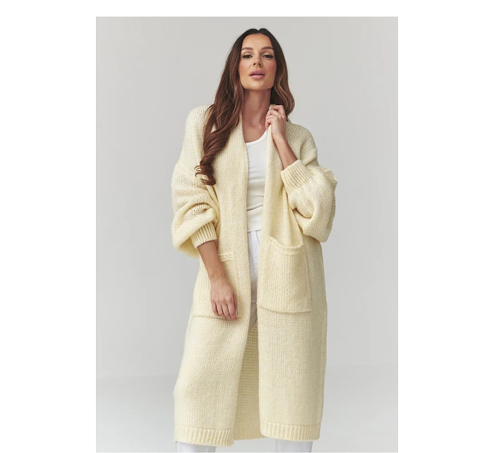 Zapínanie svetra model 226876 Makadamia Zapínanie svetra model 226876 Makadamia