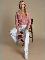 Dámský svetr růžový Dstreet model 21967026 - FashionStreet Dámský svetr růžový Dstreet model 21967026 - FashionStreet