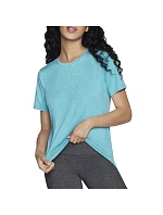 Skechers Go Dri Swift Tee TS104-WAQ Modré XS Skechers Go Dri Swift Tee TS104-WAQ Modré XS