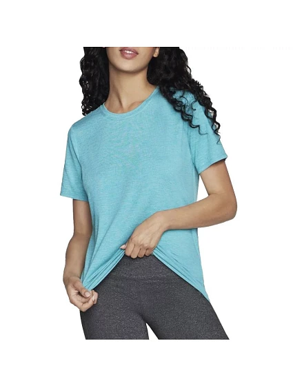 Skechers Go Dri Swift Tee TS104-WAQ Modré XS Skechers Go Dri Swift Tee TS104-WAQ Modré XS