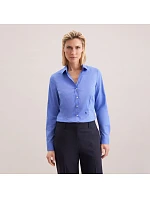 Blouse Slim LSL Halenka s dlouhým rukávem model 22501357 mid blue - Seidensticker Blouse Slim LSL Halenka s dlouhým rukávem model 22501357 mid blue - Seidensticker