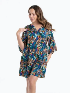 Plážové šaty Anita Manihi 8674 Lagoon: Tropická elegancia s leopardím šarmom