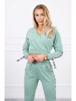 Sada s ozdobnými model 18746078 tmavě mátová - K-Fashion Sada s ozdobnými model 18746078 tmavě mátová - K-Fashion