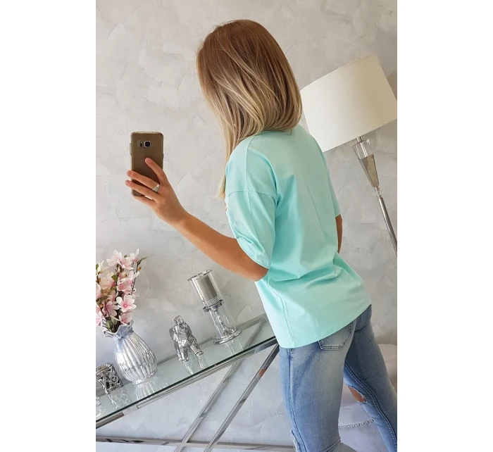 Blúzka s potlačou Magic mint