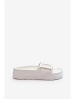 Dámské Pěnové Žabky Na Platformě S Big Star Bílé model 21654884 - Big Star Shoes