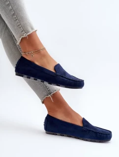 Dámske semišové mokasíny Navy Blue Ranica