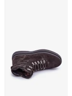 Semišové pánske zateplené trapper Big Star OO174189 hnedé Semišové pánske zateplené trapper Big Star OO174189 hnedé