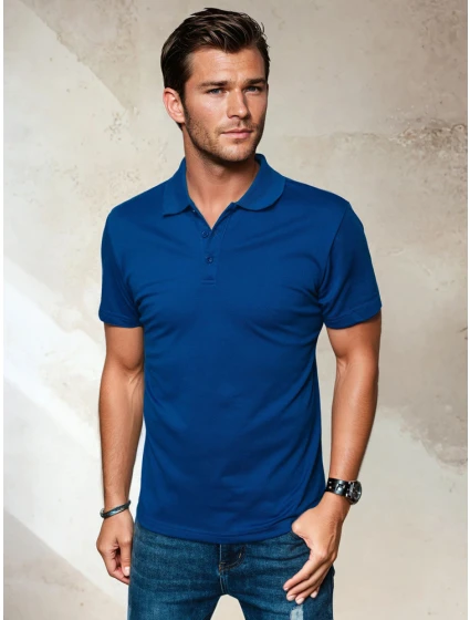 Pánské modré polo tričko Dstreet model 21967816 - FashionStreet