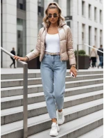 Dámska prešívaná bunda LOLAROSE beige FashionStreet TY3738