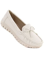 Dámské krémové polobotky Sergio Leone MK093