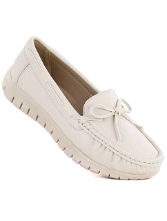 Dámske krémové poltopánky Sergio Leone MK093