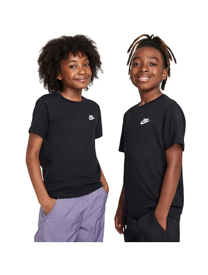 Detské tričko Nike Sportswear čierne FZ5177 010 Detské tričko Nike Sportswear čierne FZ5177 010
